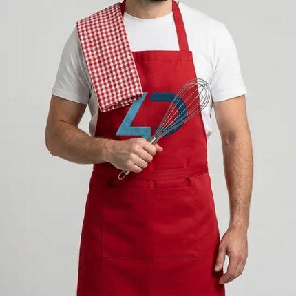 Cuisinier avec son tablier personnalisé