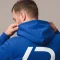 Sweat à capuche imprimé avec logo dans le dos