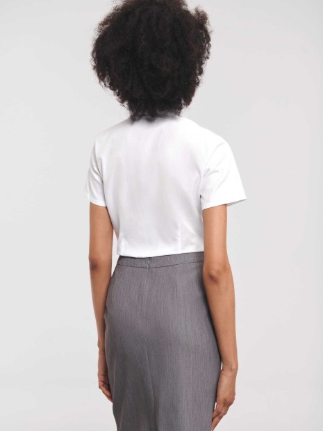 Chemises à personnaliser RUSSELL Chemise femme manche courtes à chevrons 