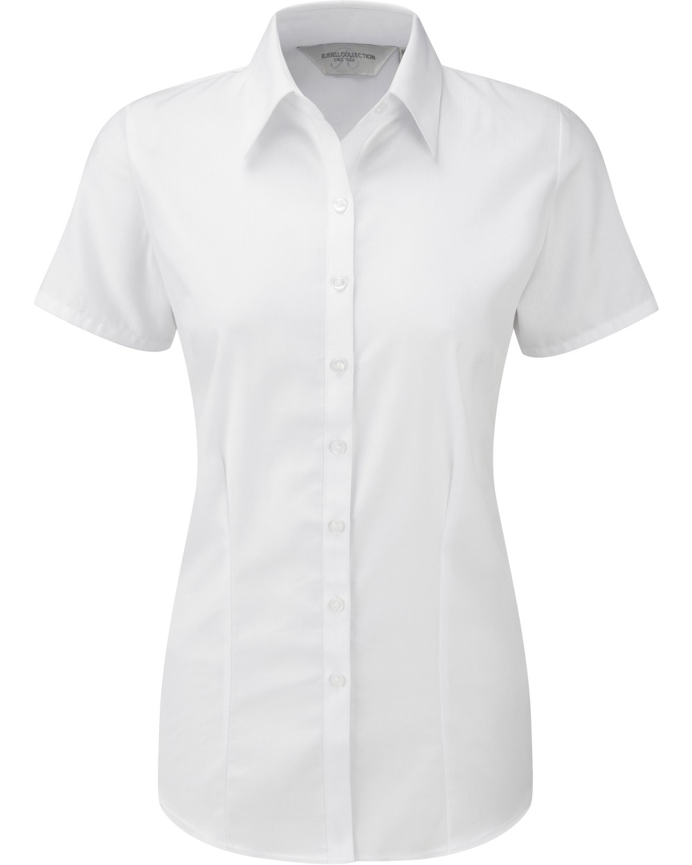 Hemden RUSSELL Ladies Short Sleeve Herringbone Shirt voor bedrukking &amp; borduring