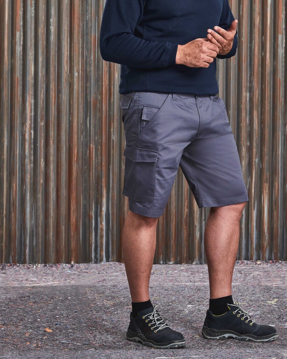 Bermuda's & Shorts RUSSELL Polykatoenen Twill Shorts voor bedrukking &amp; borduring