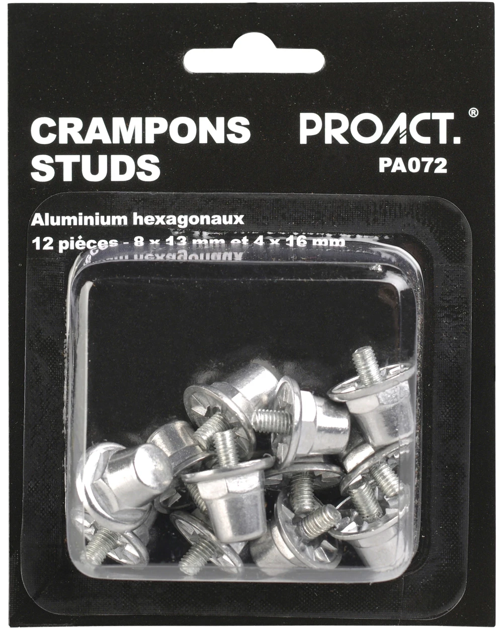 Accessoires personnalisable PROACT Boîte de 12 crampons alu hexagonaux