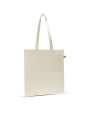 Tassen & Zakken 4DO Fairtrade katoenen tas ecru lang 140g/m² 38x42cm voor bedrukking &amp; borduring