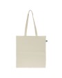 Tassen & Zakken 4DO Fairtrade katoenen tas ecru lang 140g/m² 38x42cm voor bedrukking &amp; borduring
