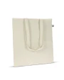 Tassen & Zakken 4DO Fairtrade katoenen tas ecru lang 140g/m² 38x42cm voor bedrukking &amp; borduring