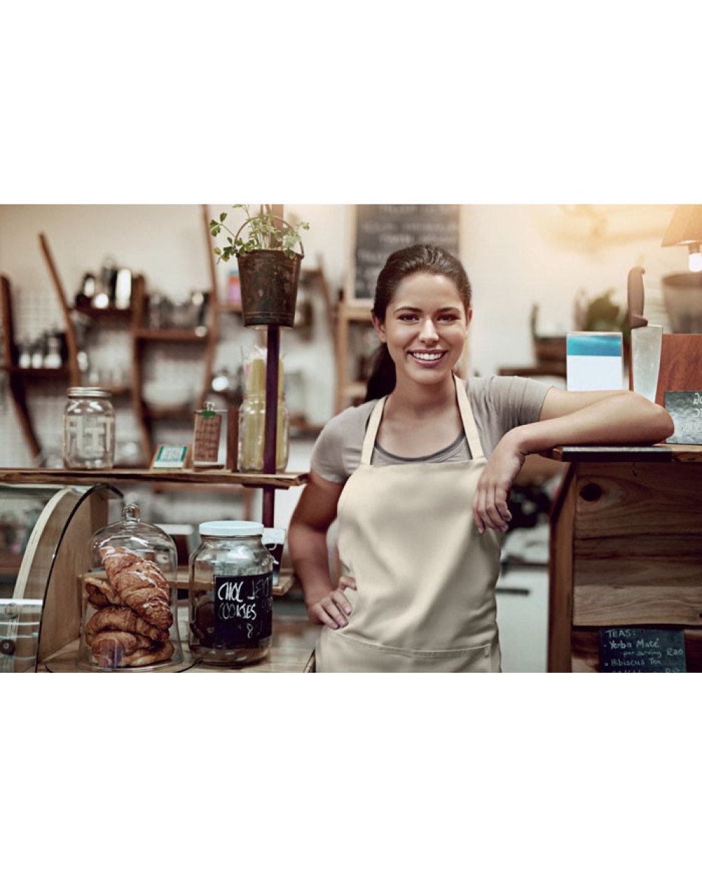 Tabliers personnalisable 4DO Tablier coton orga. 200 gr/m²