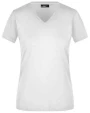 JAMES & NICHOLSON Ladies` Slim Fit V-T T-Shirts personalisierbar