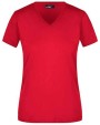 T-shirts JAMES & NICHOLSON Ladies` Slim Fit V-T voor bedrukking &amp; borduring