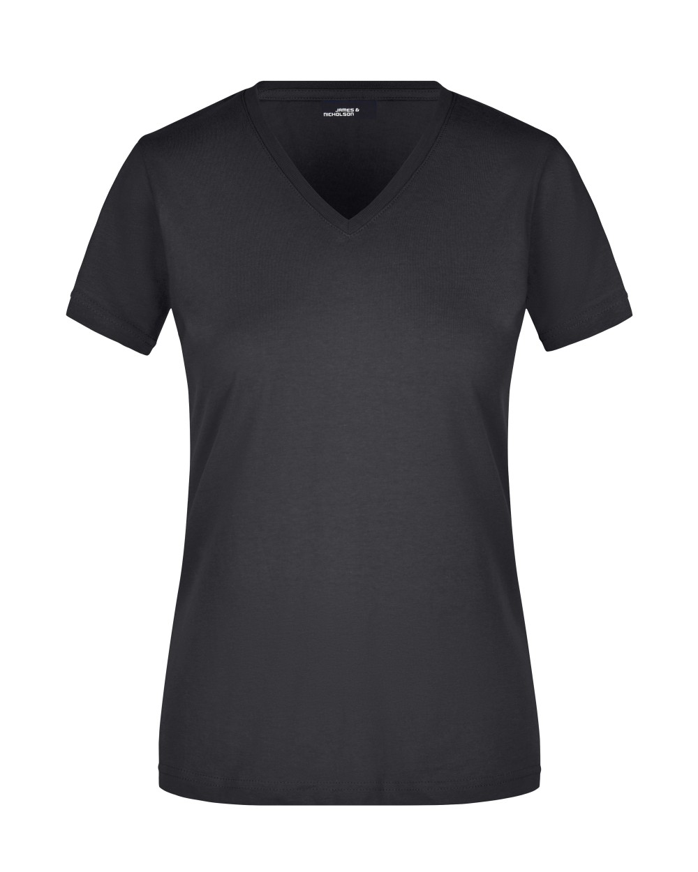 T-shirts JAMES & NICHOLSON Ladies` Slim Fit V-T voor bedrukking &amp; borduring