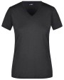 T-Shirts personnalisable JAMES & NICHOLSON Ladies` Slim Fit V-T