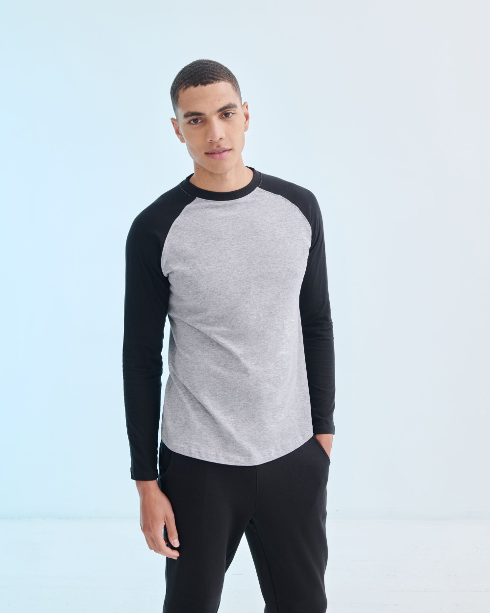 T-shirts SKINNIFIT L/S BASEBALL T voor bedrukking &amp; borduring