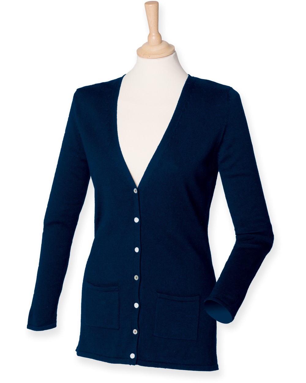 HENBURY Ladies' Lightweight V Cardigan Pullovers personalisierbar