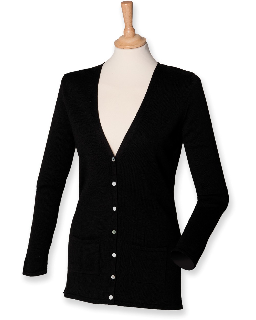 HENBURY Ladies' Lightweight V Cardigan Pullovers personalisierbar