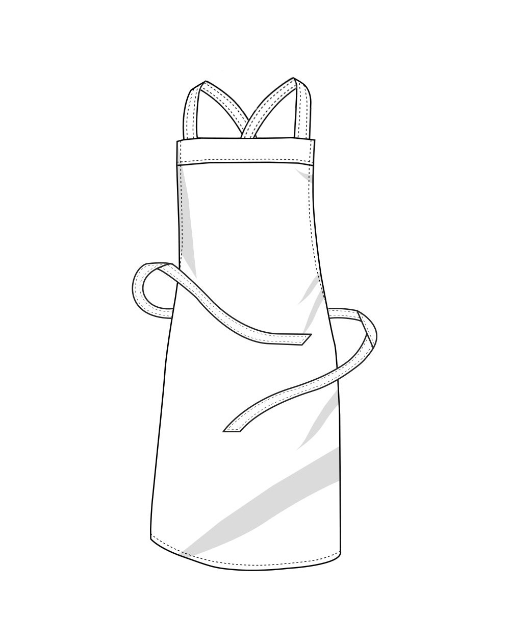 LINK KITCHENWEAR Barbecue apron with cross bands Schürzen personalisierbar