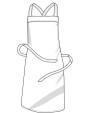 Schorten LINK KITCHENWEAR Barbecue apron with cross bands voor bedrukking &amp; borduring