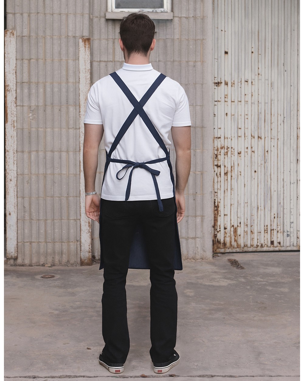 Schorten LINK KITCHENWEAR Barbecue apron with cross bands voor bedrukking &amp; borduring