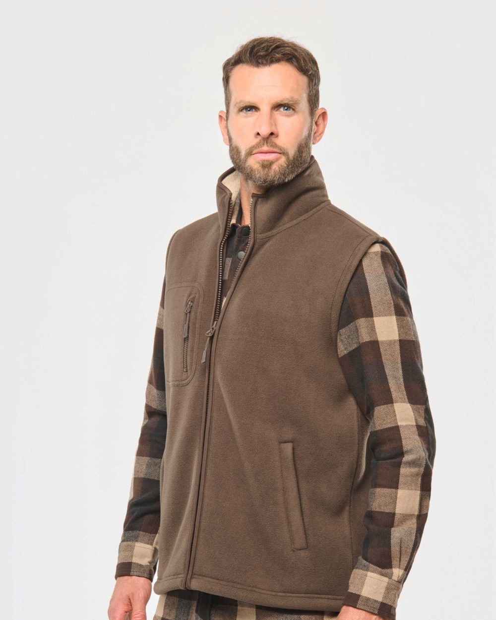 Vestes personnalisable WK. DESIGNED TO WORK Bodywarmer polaire avec intérieur sherpa unisexe