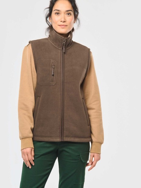 Vestes à personnaliser WK. DESIGNED TO WORK Bodywarmer polaire avec intérieur sherpa unisexe 