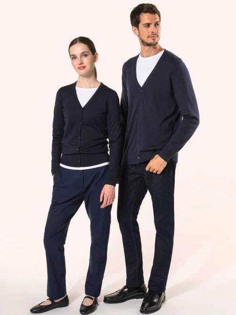 Pulls à personnaliser KARIBAN Cardigan Supima® homme 