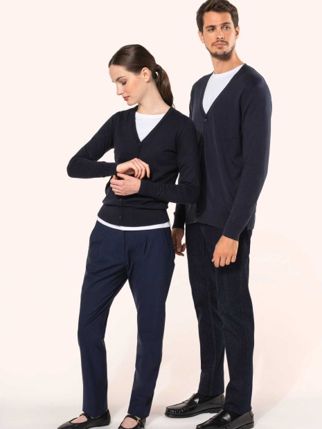 Pulls à personnaliser KARIBAN Cardigan Supima® homme 