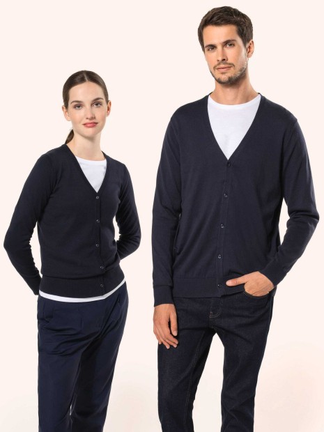 Pulls à personnaliser KARIBAN Cardigan Supima® homme 