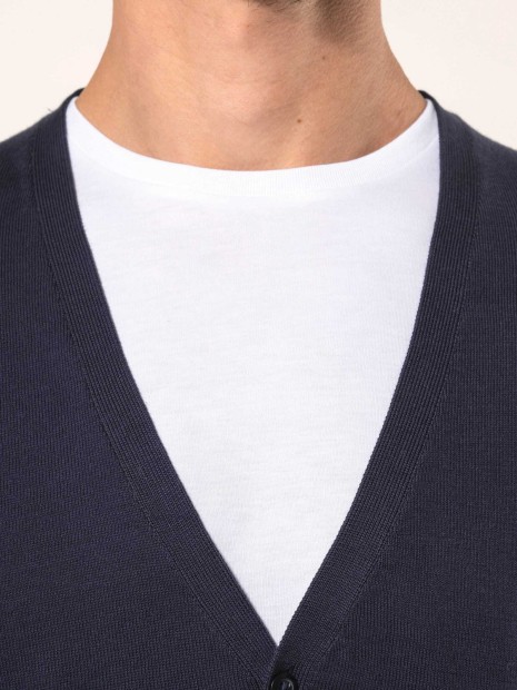 Pulls à personnaliser KARIBAN Cardigan Supima® homme 