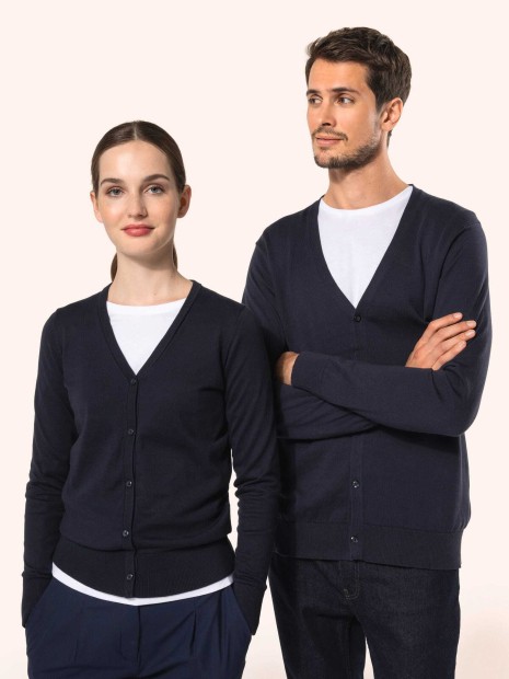 Pulls à personnaliser KARIBAN Cardigan Supima® homme 