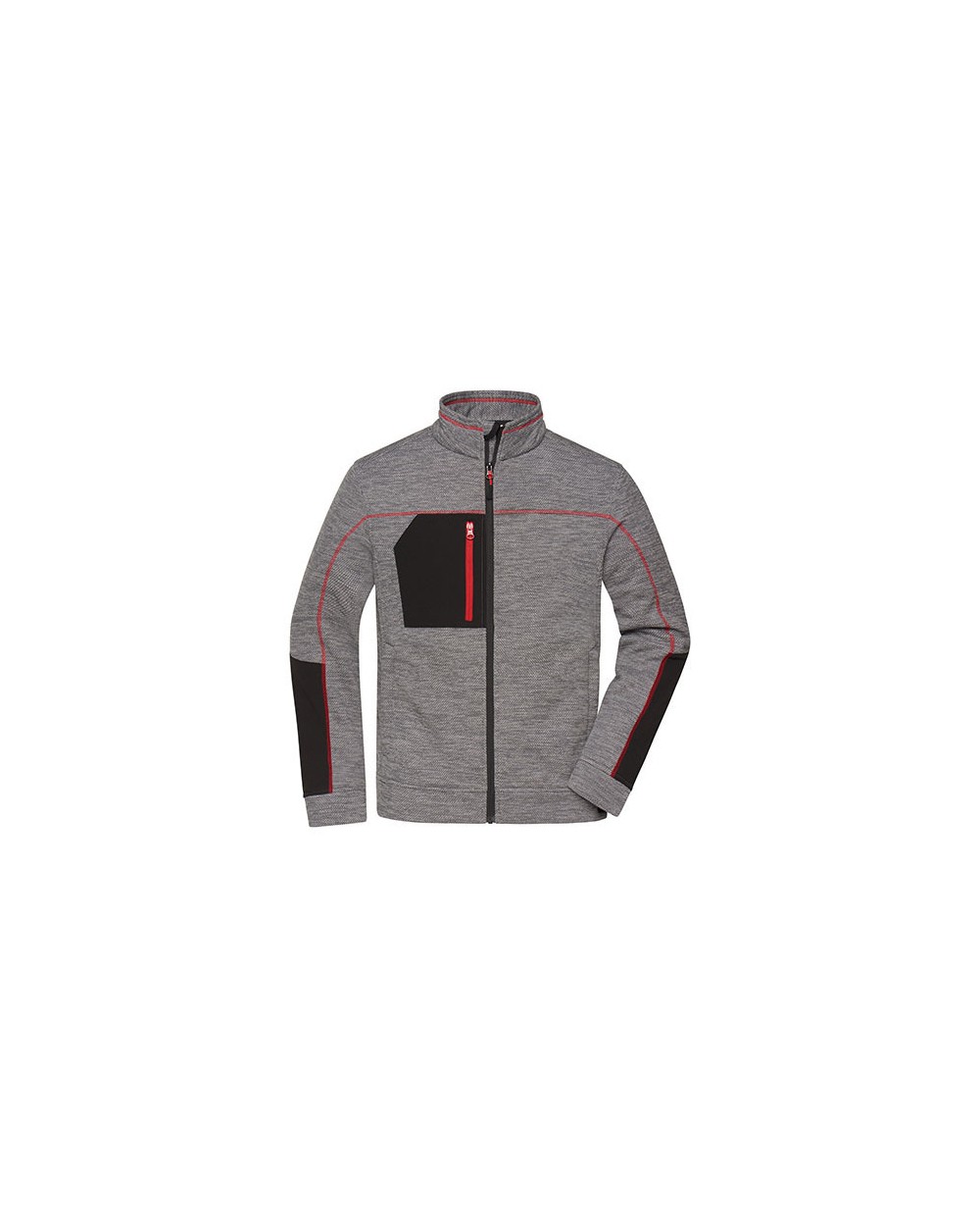 JAMES & NICHOLSON Men's Structure Fleece Jacket Polar Fleeces personalisierbar