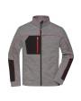 Polar Fleeces JAMES & NICHOLSON Men's Structure Fleece Jacket voor bedrukking &amp; borduring