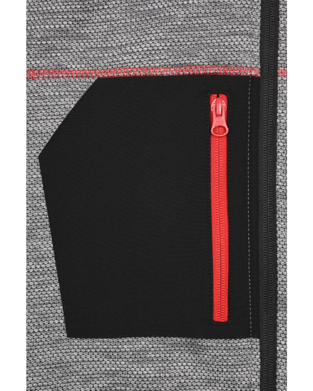 Polar Fleeces JAMES & NICHOLSON Men's Structure Fleece Jacket voor bedrukking &amp; borduring
