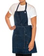 Tabliers personnalisable LE CHEF Utility Apron Bib Washed Denim