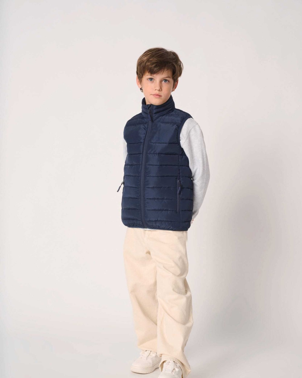 IDEAL BASIC BRAND Kinder gestepptes Bodywarmer Jacken personalisierbar