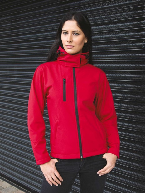 Softshells à personnaliser RESULT Veste Softshell Capuche Femme TX Performance 