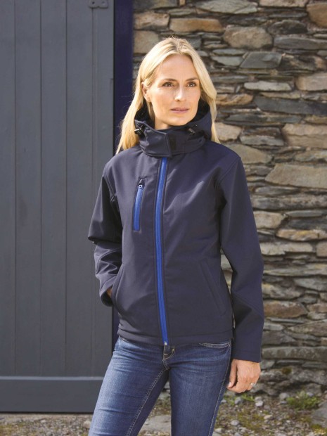 Softshells à personnaliser RESULT Veste Softshell Capuche Femme TX Performance 