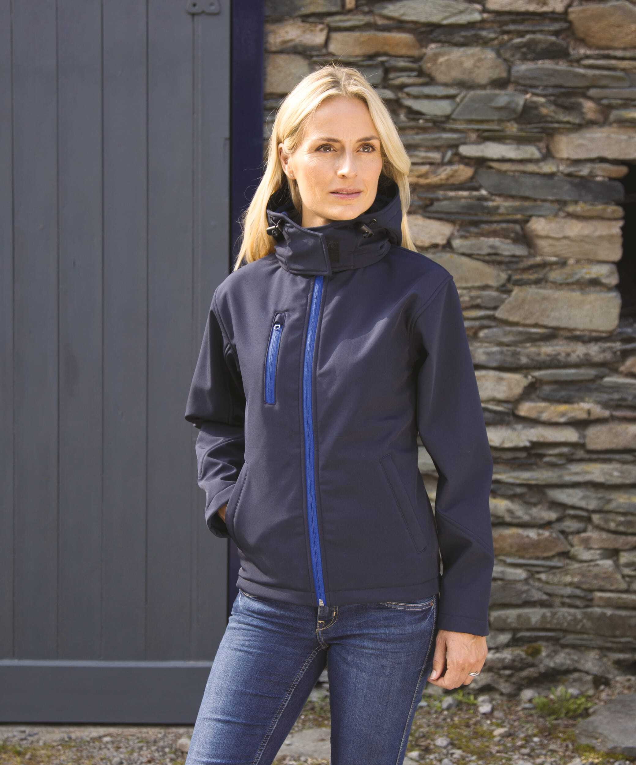 Softshells personnalisable RESULT Veste Softshell Capuche Femme TX Performance