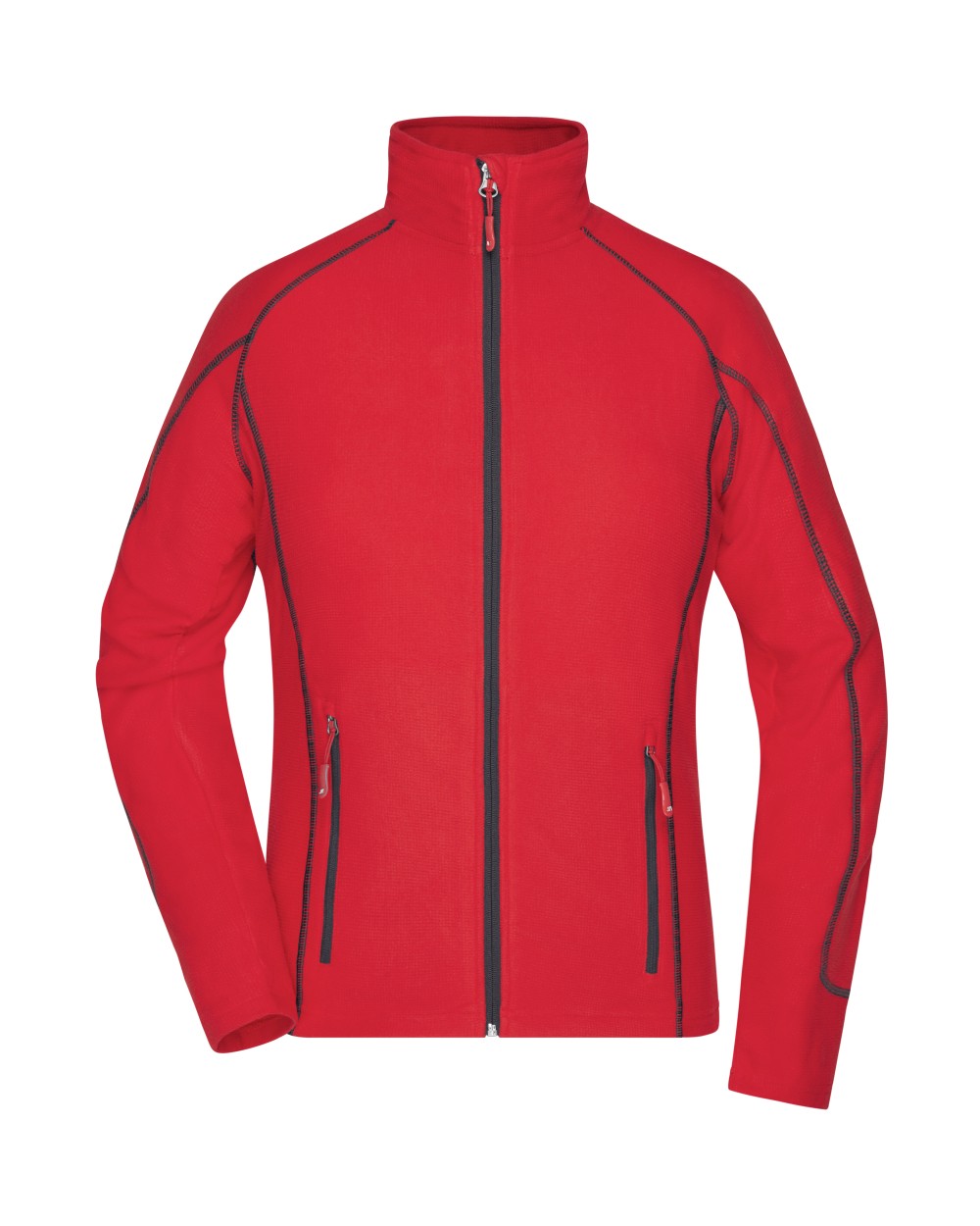 Polar Fleeces JAMES & NICHOLSON Ladies` Structure Fleece Jacket voor bedrukking &amp; borduring