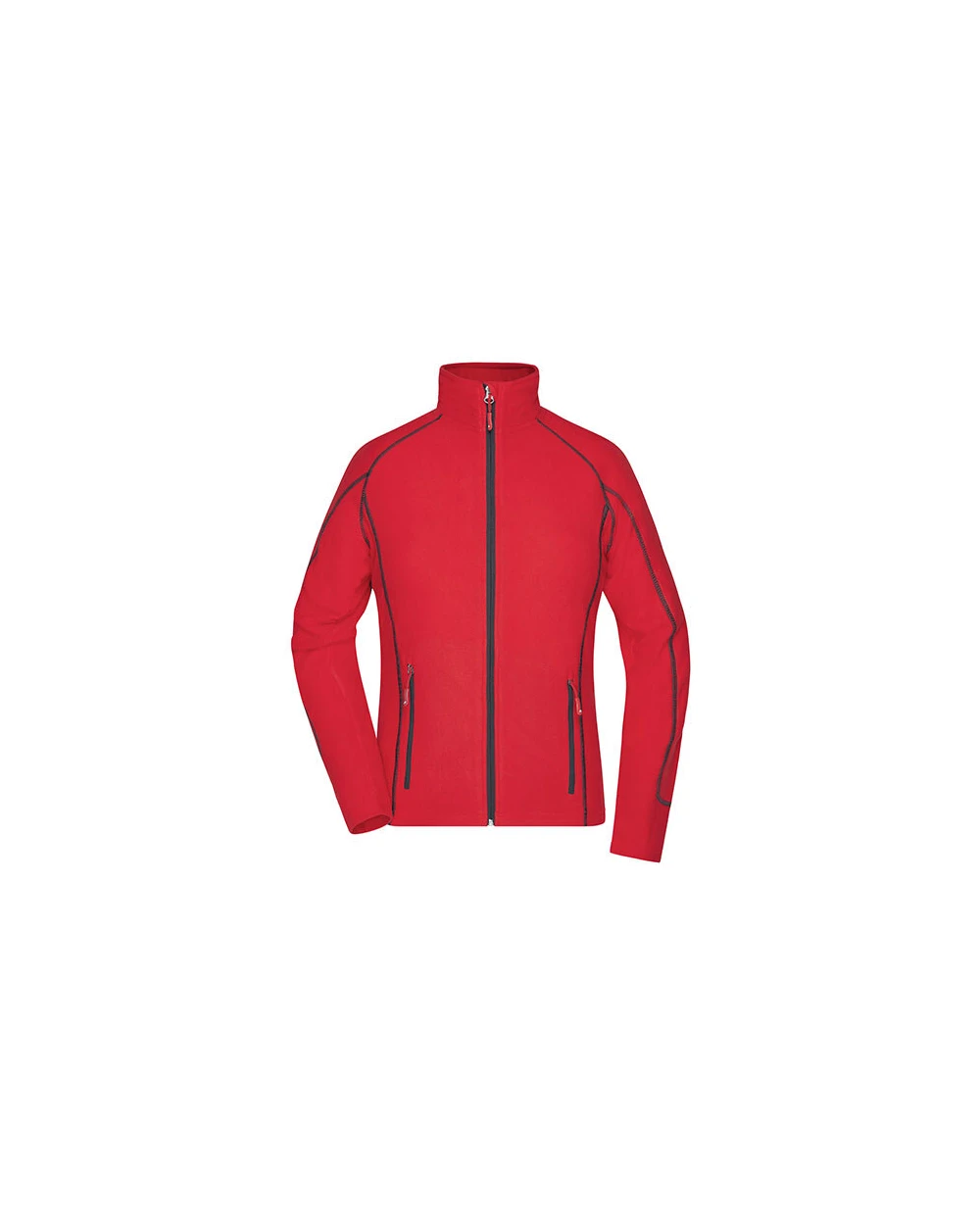 Polar Fleeces JAMES & NICHOLSON Ladies` Structure Fleece Jacket voor bedrukking &amp; borduring