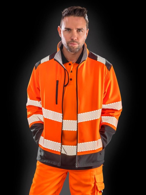 Softshells à personnaliser RESULT Printable Ripstop Safety Softshell 