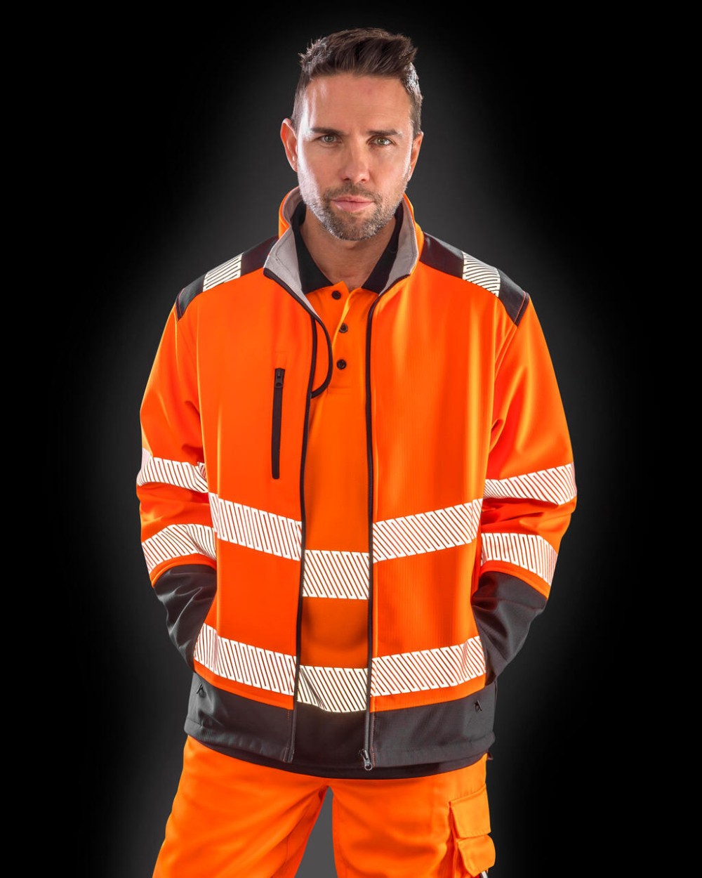 Softshells personnalisable RESULT Printable Ripstop Safety Softshell