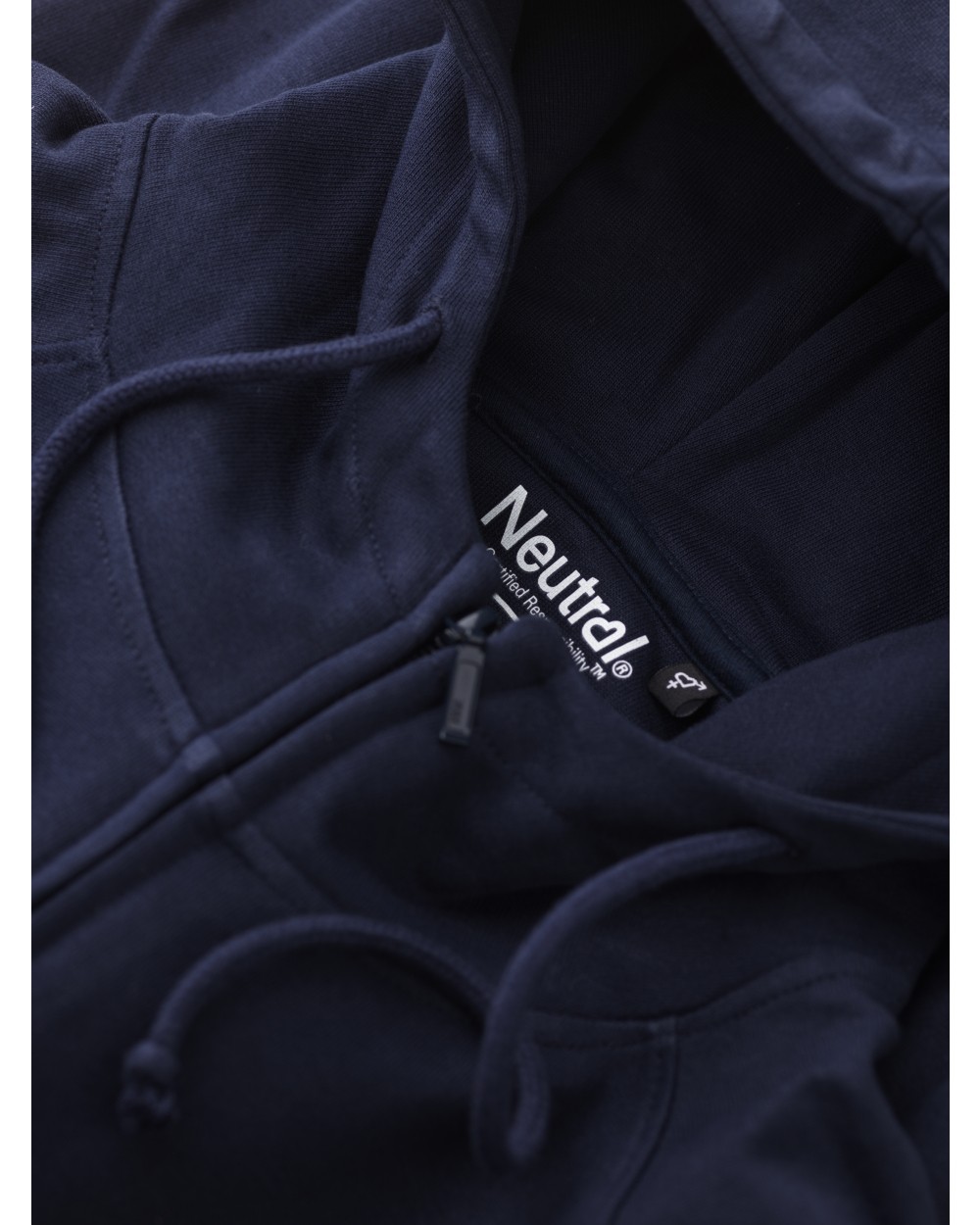 Sweaters & hoodies NEUTRAL UNISEX HOODIE W. HIDDEN ZIP voor bedrukking &amp; borduring