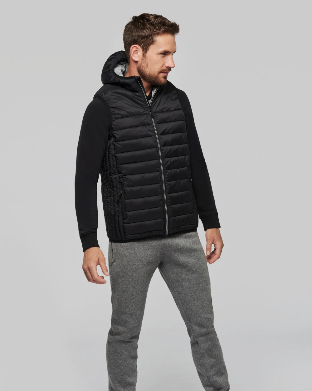 PROACT Bodywarmer mit Kapuze für Erwachsene Jacken personalisierbar