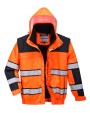 Vestes personnalisable PORTWEST Veste d’aviateur classique de haute visibilité (C466) EN471 CLASSE 3:2. EN343 Classe 3:1.