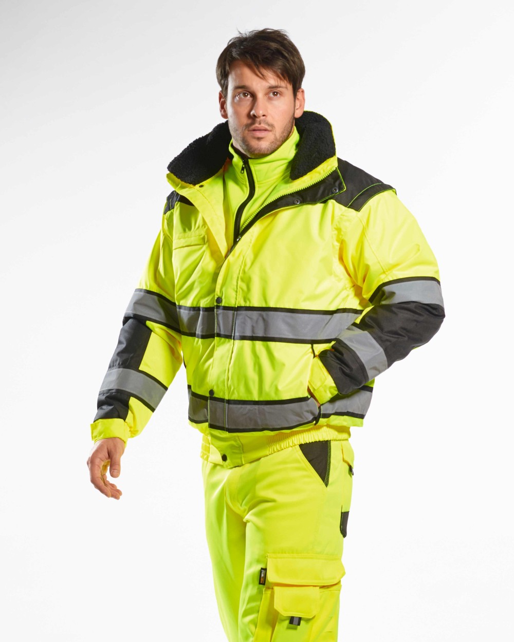 Jassen PORTWEST Hi-vis classic bomber jacket (C466) voor bedrukking &amp; borduring
