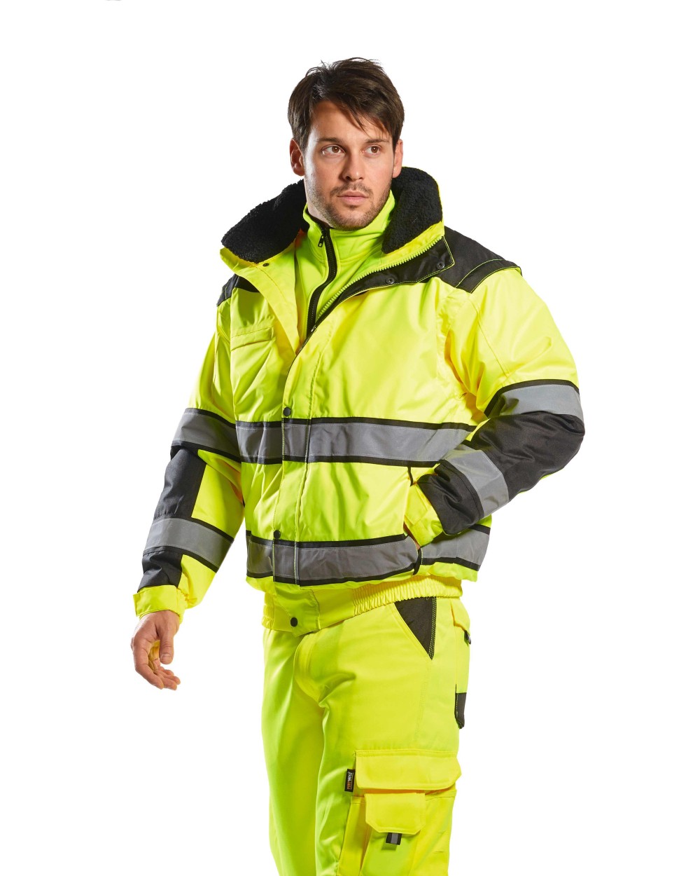 Jassen PORTWEST Hi-vis classic bomber jacket (C466) voor bedrukking &amp; borduring