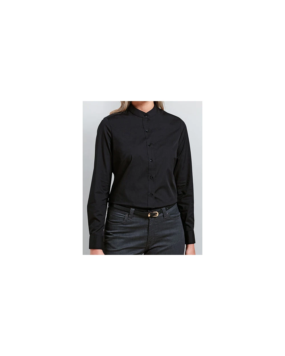 Chemises personnalisable PREMIER Women´s Banded Collar Grandad Shirt