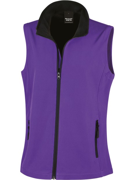 RESULT Bodywarmer Softshell Femme Printable /api/colors/f7afc8ac-54af-4c40-8743-556e051ba3d7 personnalisable