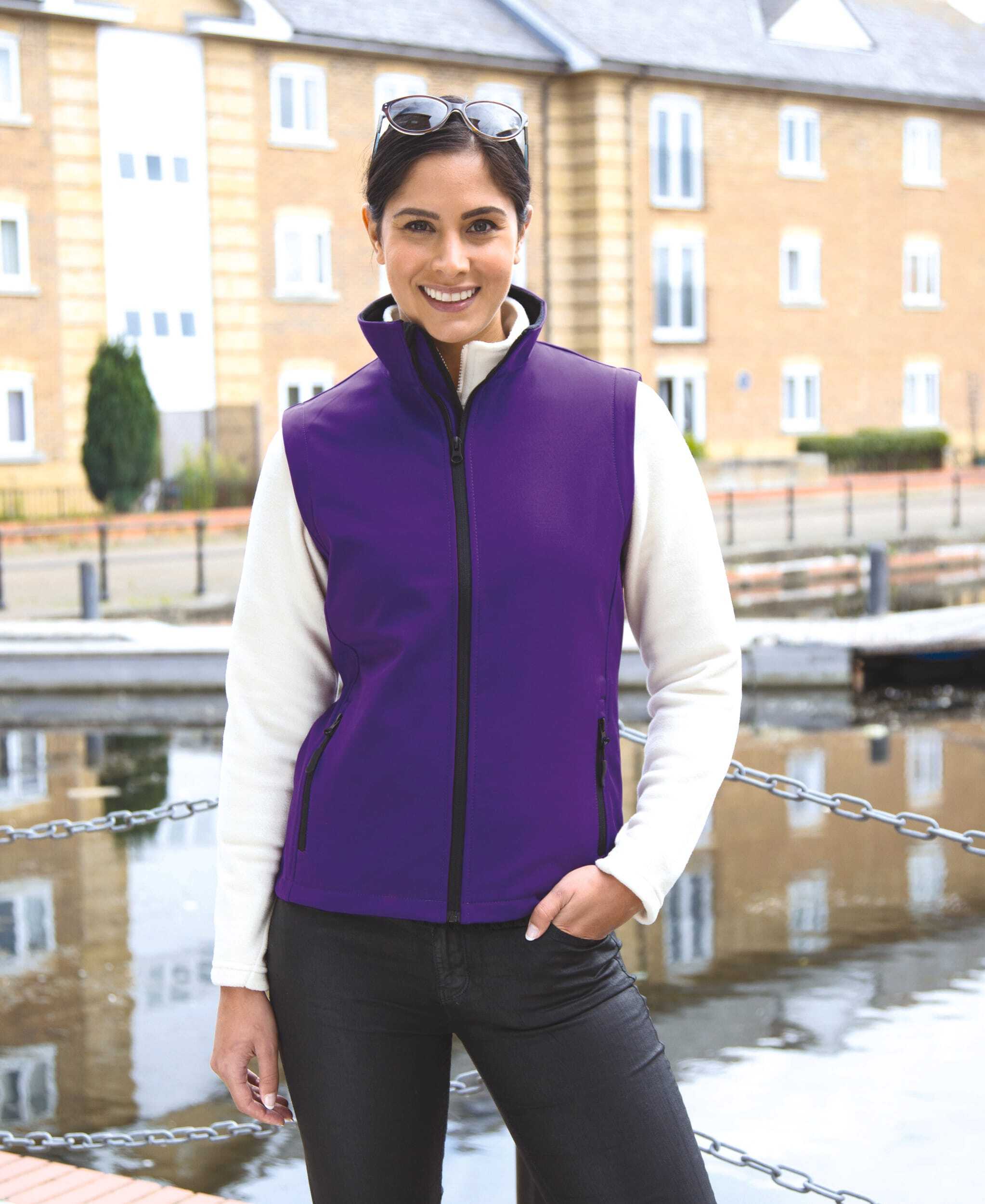 Softshells personnalisable RESULT Bodywarmer Softshell Femme Printable