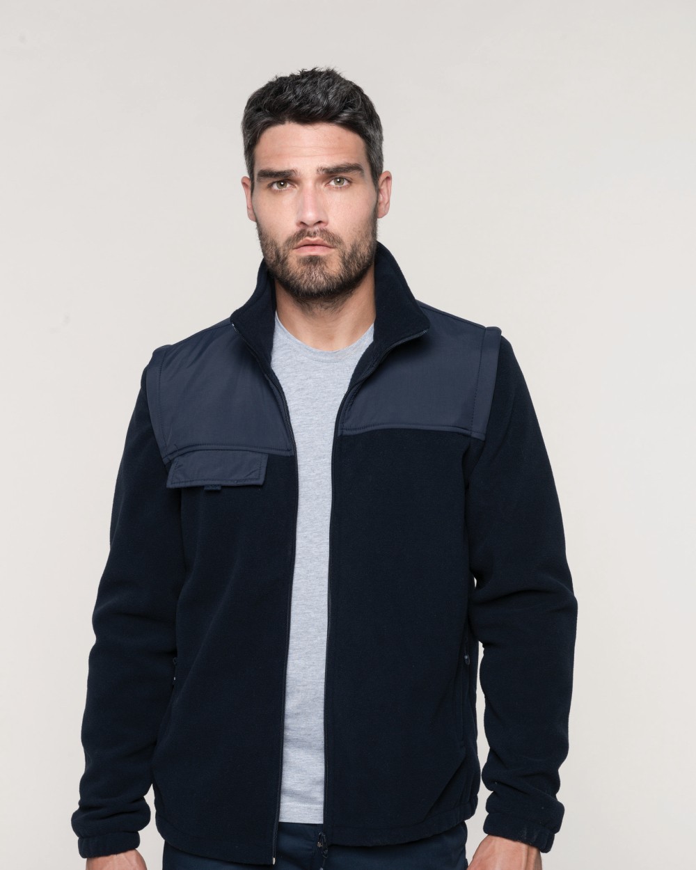 Polar Fleeces WK. DESIGNED TO WORK Fleecevest met afneembare mouwen heren voor bedrukking &amp; borduring