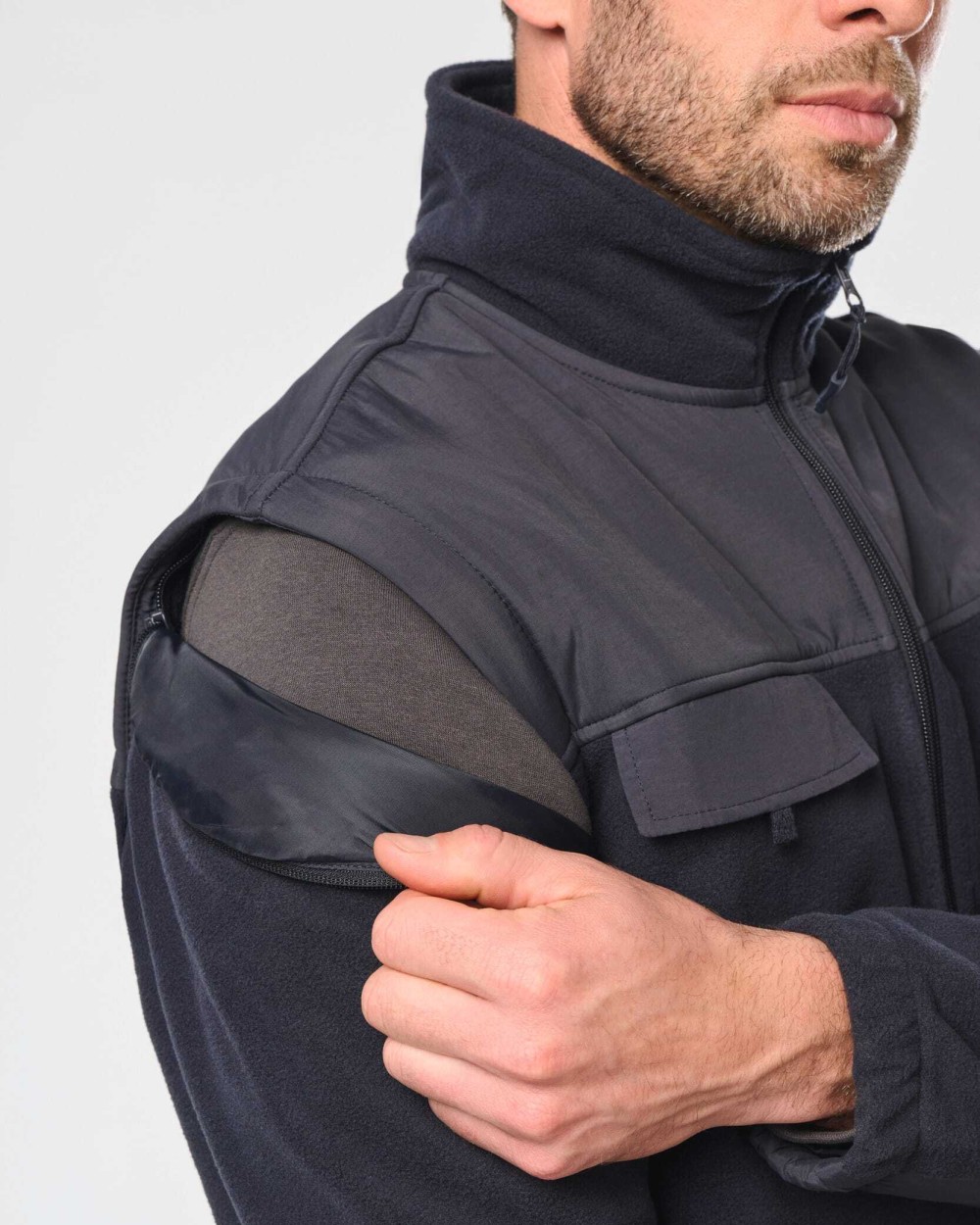 Laines polaires personnalisable WK. DESIGNED TO WORK Veste polaire manches amovibles homme