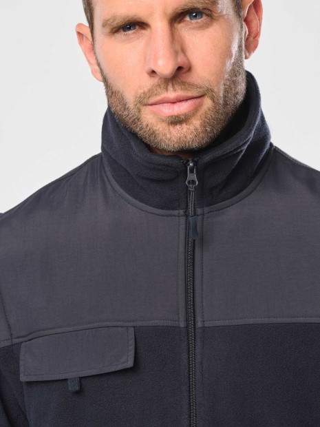 Laines polaires à personnaliser WK. DESIGNED TO WORK Veste polaire manches amovibles homme 